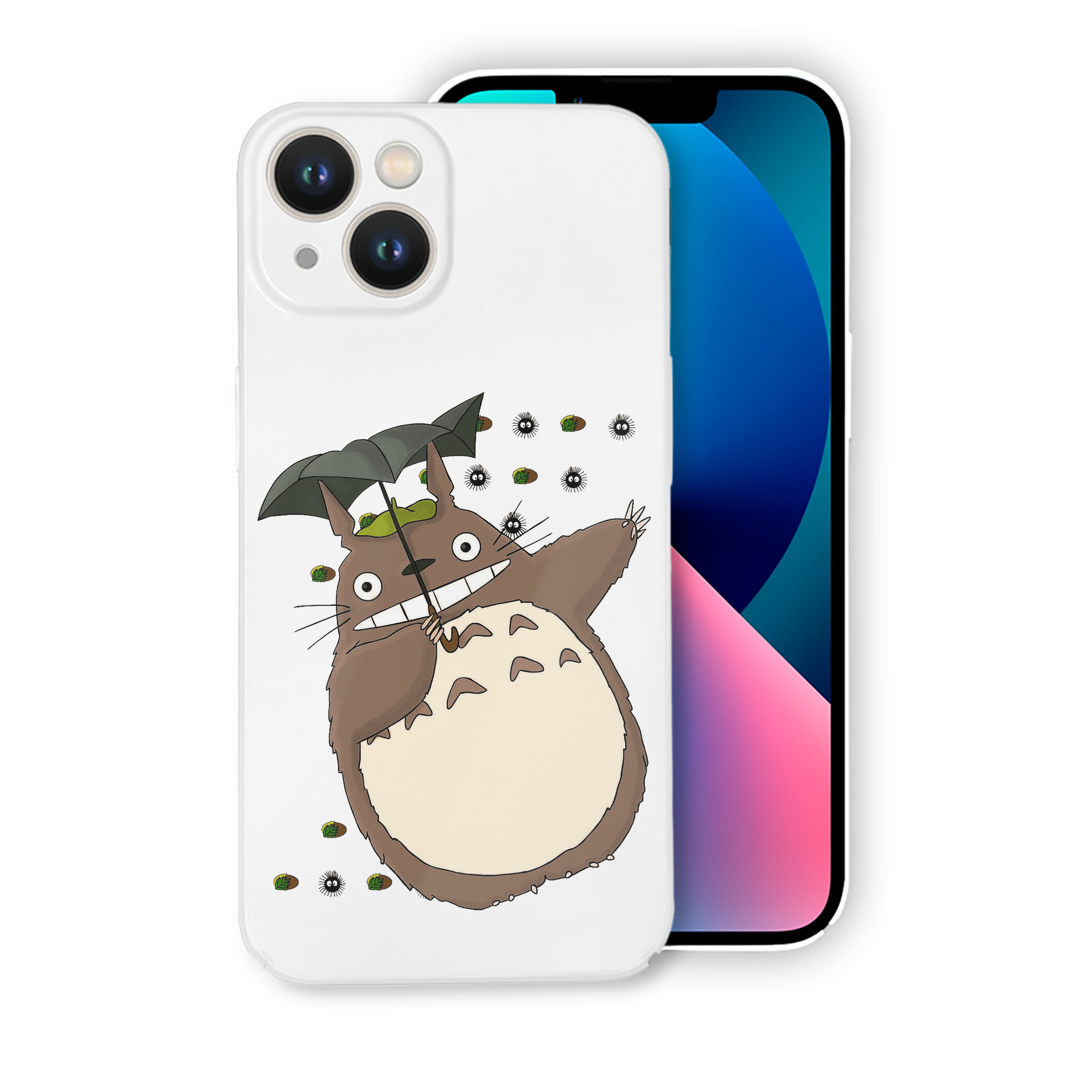 （画像用） となりのトトロ 草壁メイ 草壁サツキ My Neighbor Totoro Satsuki Kusakabe Mei Kusakabe 【iPhone 14シリーズ対応】ハードケース
